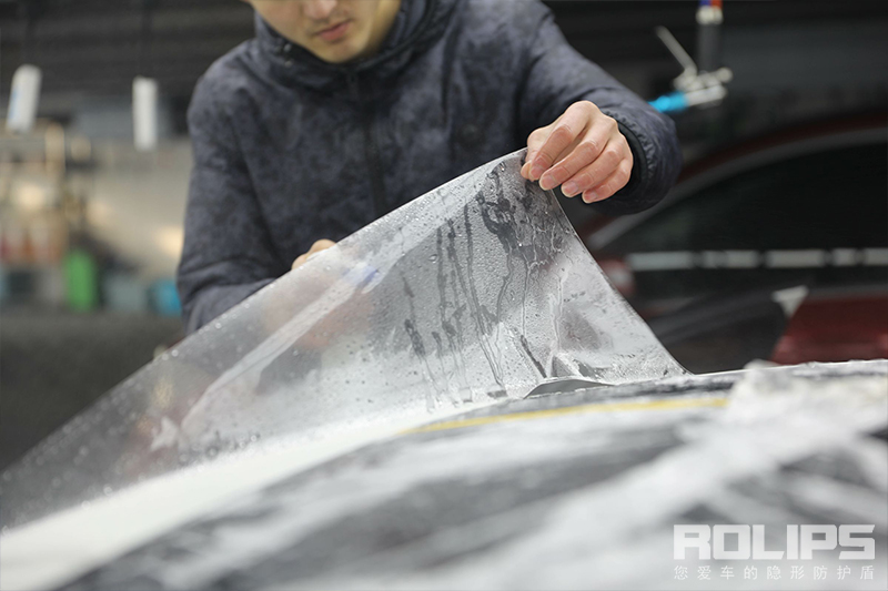宝马320LI隐形车衣施工罗利普斯隐形车衣作业, 给车漆最专业的保护