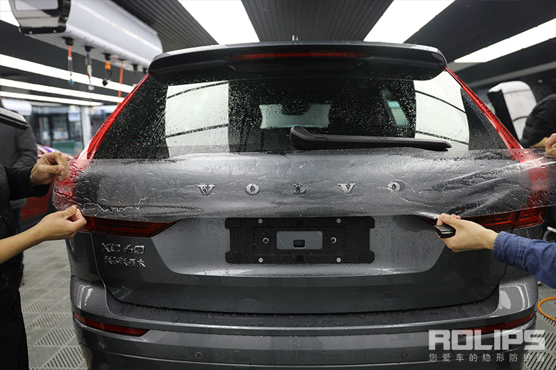 车漆新时代！罗利普斯隐形车衣保护沃尔沃XC60车漆完全不受划痕影响